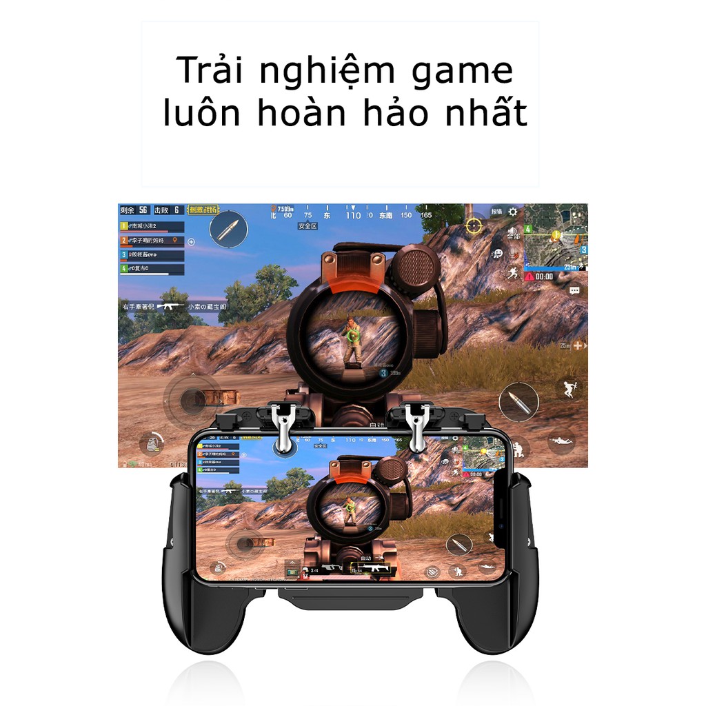 Tay cầm chơi game PUBG có quạt tản nhiệt cho điện thoại, quạt Tản Nhiệt điện thoại