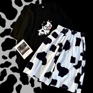 Quần short bò sữa
