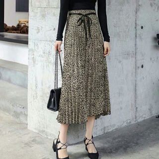 CHÂN VÁY DA BEO XẾP LY CAO CẤP