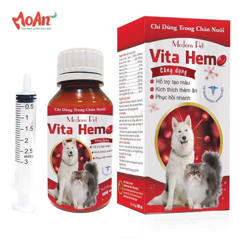 Bổ Máu, Dưỡng Thai Kì cho Chó mèo Vita Bitch / Vita hemo