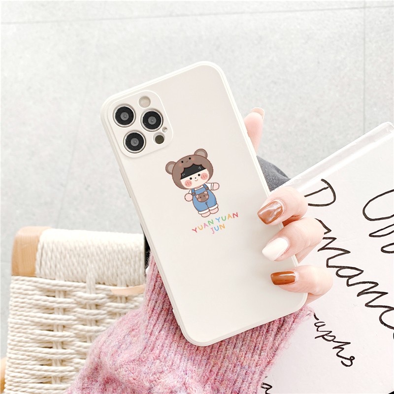 Ốp lưng iphone Yuan Jun cạnh vuông in hình viền 6/6plus/6s/6splus/7/7plus/8/8plus/x/xr/xs/11/12/pro/max/plus/promax/mini | BigBuy360 - bigbuy360.vn