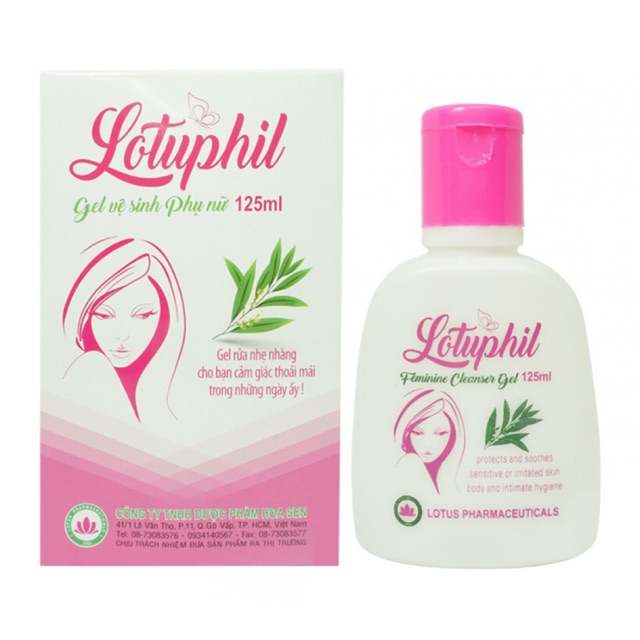 Gel vệ sinh phụ nữ Lotuphil - 125ml