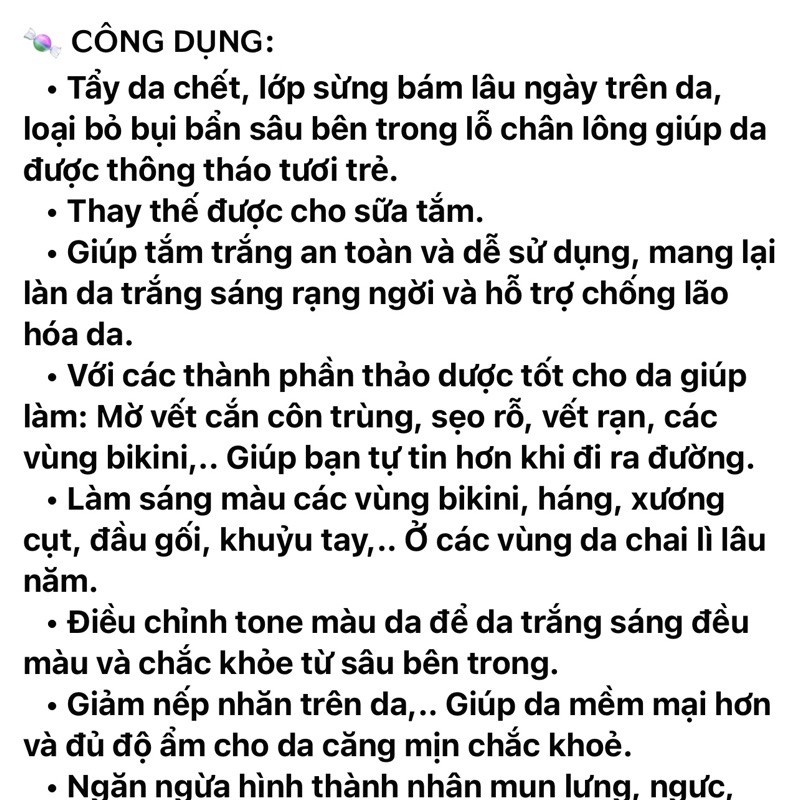 Viên Kẹo Tẩy Tế Bào Da Chết Toàn Thân Trắng Sáng Da Hiệu Quả BIOAQUA