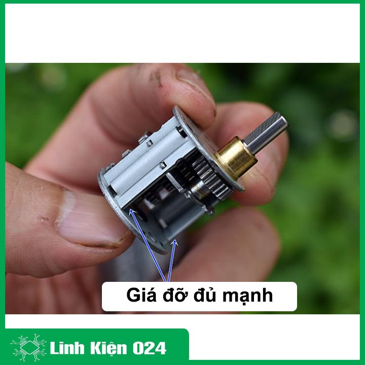 Động cơ giảm tốc ZGB-370 3.7-12VDC bánh răng kim loại tốc độ 34-45 Vòng/Phút