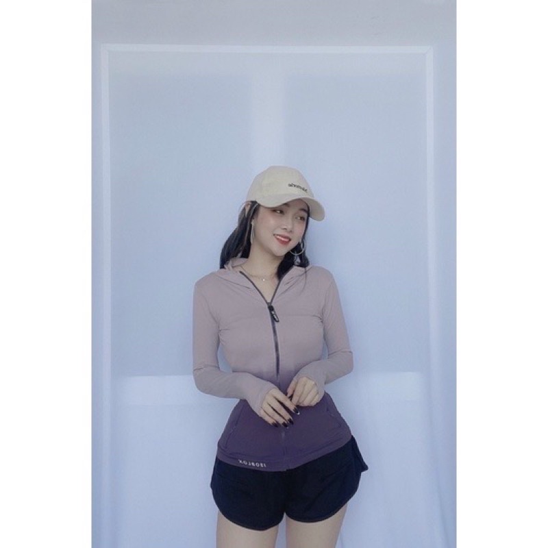 ÁO KHOÁC thể thao Nữ Loang màu CAO CẤP CÓ TÚI