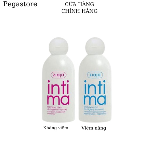 Dung dịch vệ sinh phụ nữ Intima ZIAJA /Nước rửa vùng kín 200ml - Nước rửa phụ khoa màu ZIAJA màu hồng,màu xanh