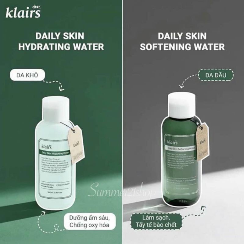 Nước cân bằng Klairs Daily Skin Water 500ml - Miss Xinh