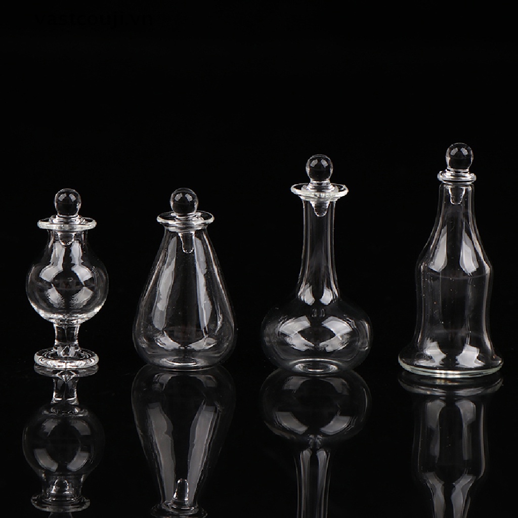 Hũ Thủy Tinh Đựng Kẹo Thu Nhỏ Xinh Trang Trí Nhà Búp Bê Tỉ Lệ 1 / 12