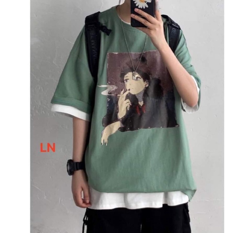 Áo phông cậu bé ô vuông LN11