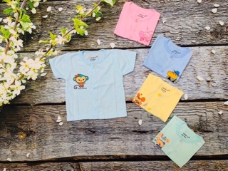 🧤ÁO SƠ SINH CỘC TAY CÚC GIỮA
