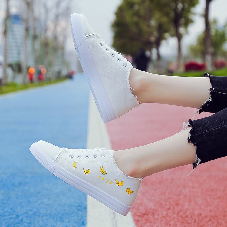 Giày Thể Thao Trắng Thoáng Khí Năng Động Hợp Thời Trang Cho Bạn Gái | BigBuy360 - bigbuy360.vn