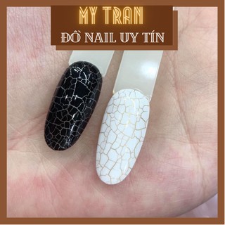 Sơn gel nứt Bobo chai 15ml trắng đen