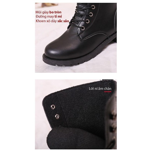 [SALE XẢ HÀNG]   GIẦY BỐT DA NỮ PHONG CÁCH HÀN QUỐC | BigBuy360 - bigbuy360.vn