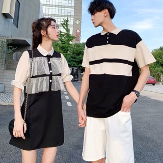 [ORDER] Set đồ đôi đen trắng phối ren [ảnh thật ở cuối]