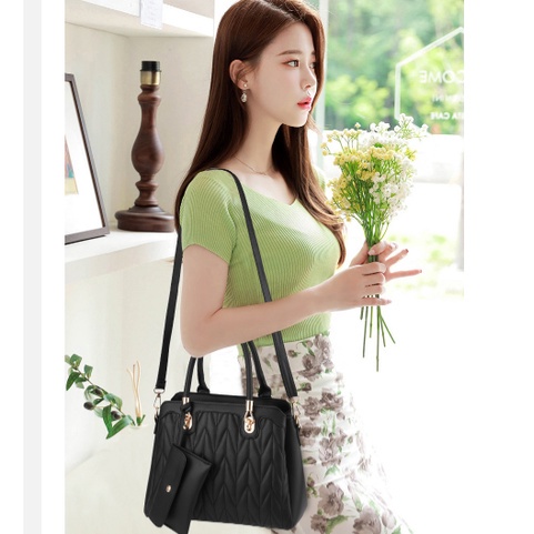 Set Túi Xách 2 Trong 1 Phong Cách Âu Mỹ Cho Nữ