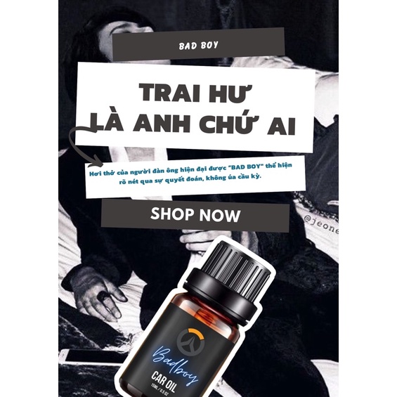 [BL] Tinh dầu cao cấp OILCAR dành cho xe ô tô &quot;𝐁𝐀𝐃 𝐁𝐎𝐘&quot; 15ml