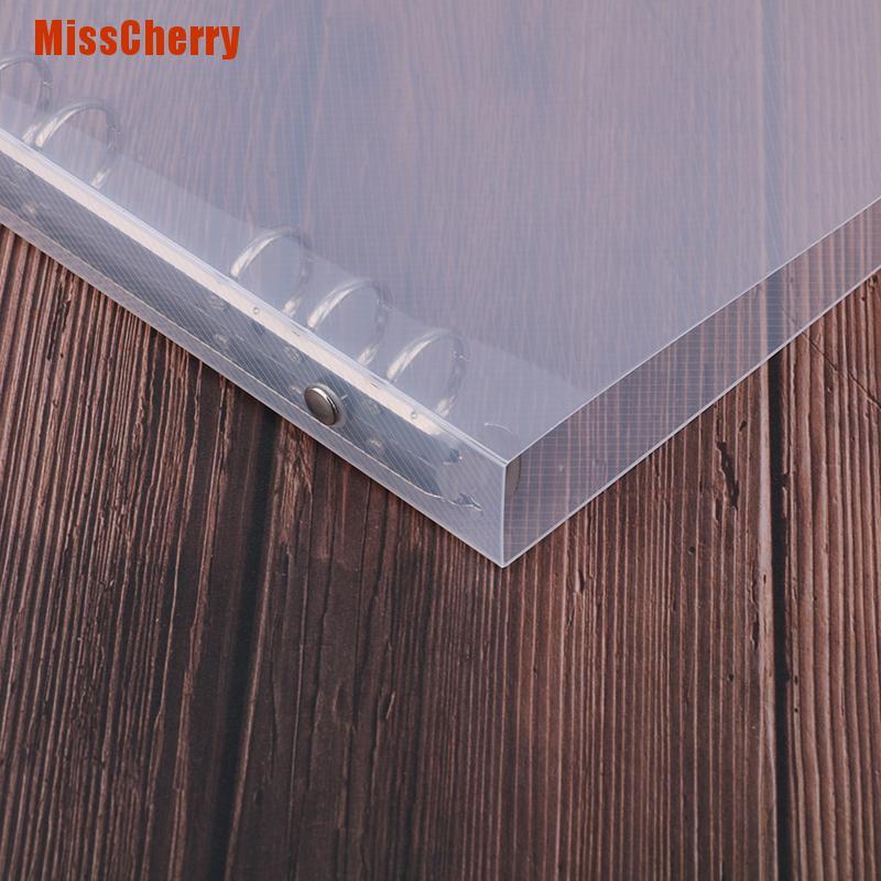 [MissCherry] Creative Transparent Twill Pp Binder Shell A6 A5 Six-Hole B5 Nine-Hole Folder