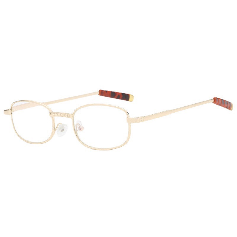 Mắt Kính Đọc Sách Gọng Silicone Chống Trượt + 100 ~ + 400 Độ Bằng Hợp Kim Nhôm Chất Lượng Cao