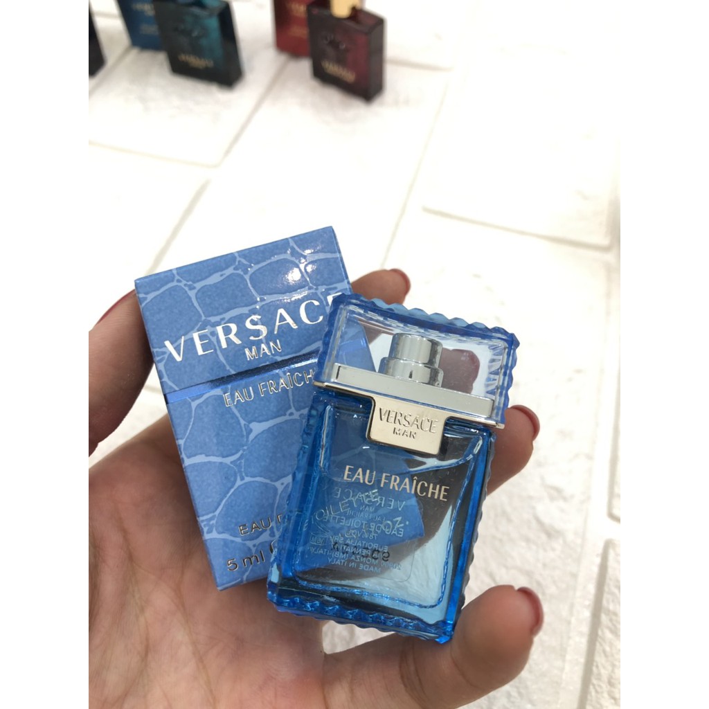[Auth có bill] Set 4 chai nước hoa nam mini 5ml versace chính hãng