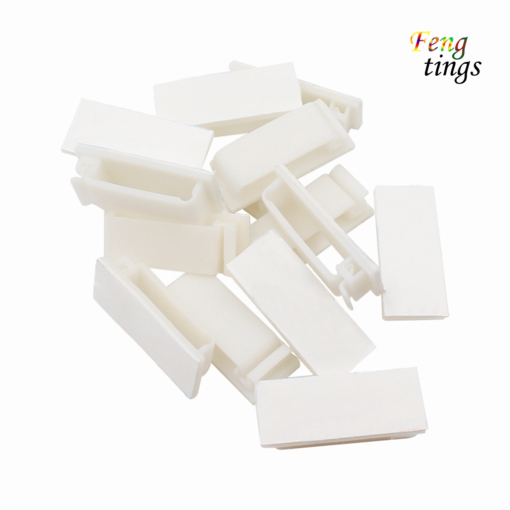 Set 10 Kẹp Cố Định Dây Cáp FC-30 Dán Bàn Tiện Dụng