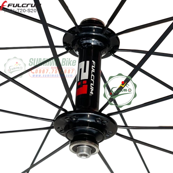Bánh bộ FULCRUM Racing Quattro LG 622x15x30 T20/S20 căm - Đùm líp thả 11 Speed - Thắng càng - Made in Italya