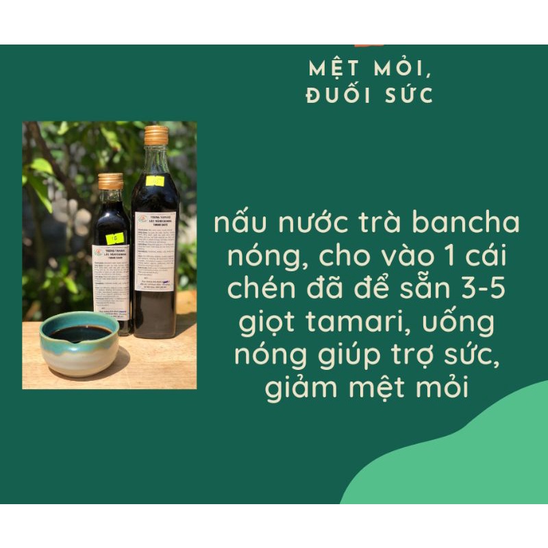 Tương tamari hơn 3 năm không đường không chất bảo quản- Thực dưỡng Ánh Minh