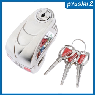 Motorcycle Disc Brake Lock, Motorbike Anti-theft Waterproof Wheel Padlock with 110dB Alarm Sound for Motorcycles Bicycle