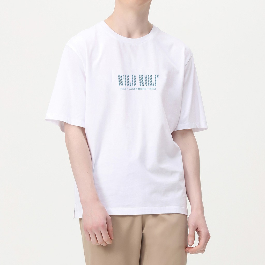 Áo Thun Cotton 100% Unisex Tay Lỡ Form Rộng - Wild Wolf