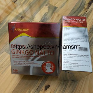 ComBo 10hộp HOẠT HUYẾT DƯỠNG NÃO BRAIN GINKGO NATTO_100 Viên