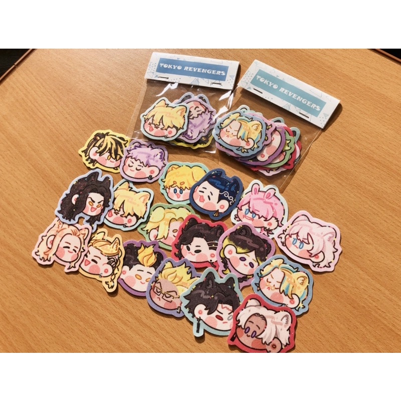 Set sticker lấp lánh Tokyo Revengers (18 char)