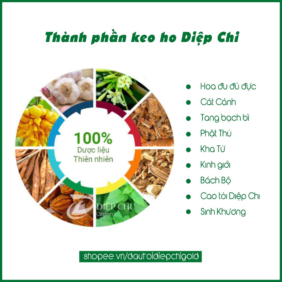 Keo Ho Diệp Chi Chính Hãng + Quà Tặng