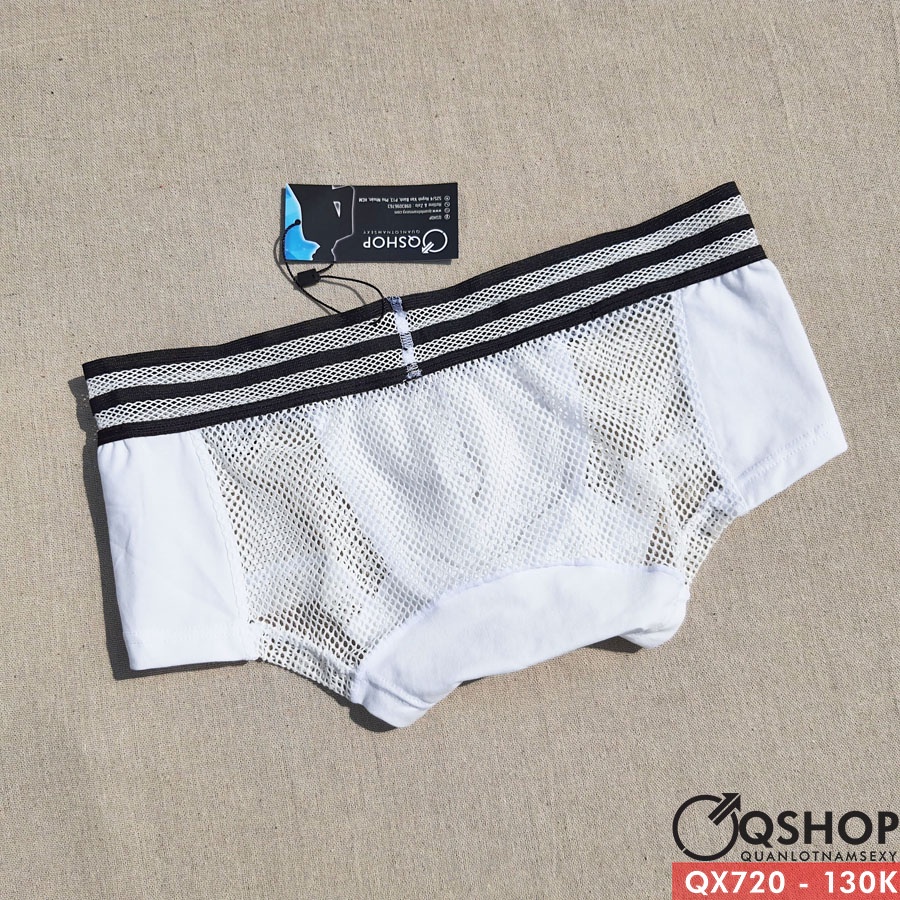 Quần lót boxer thun lưới lỗ thoáng mát QSHOP QX720