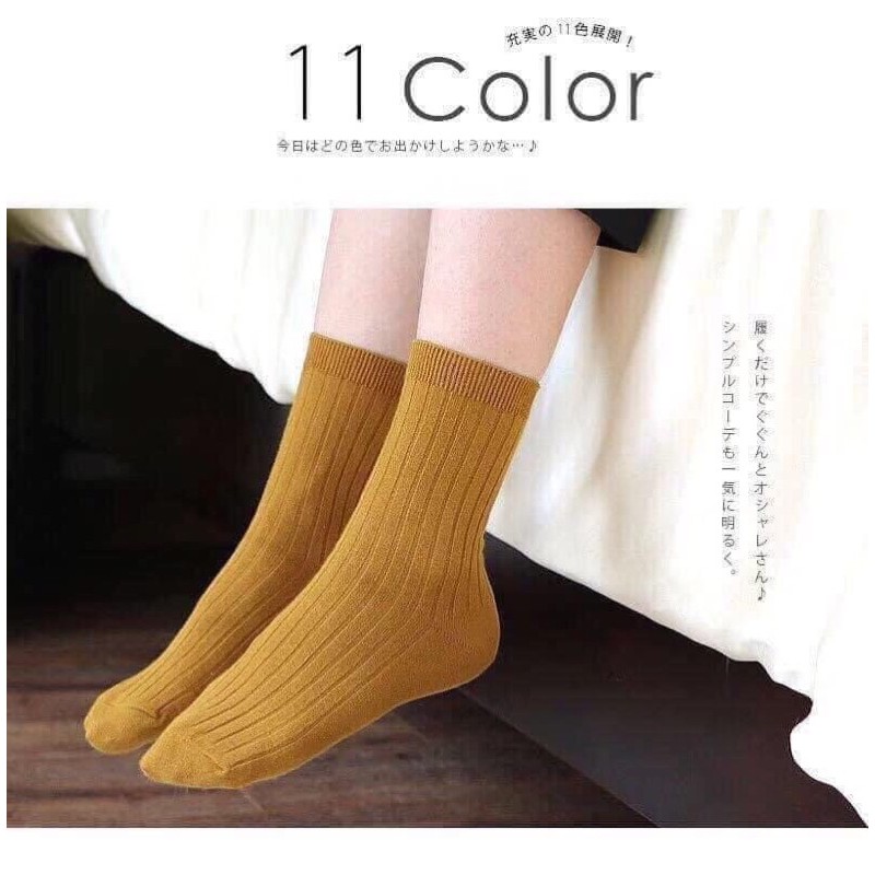 Set 10 tất len cao cổ dệt tay Tianyi