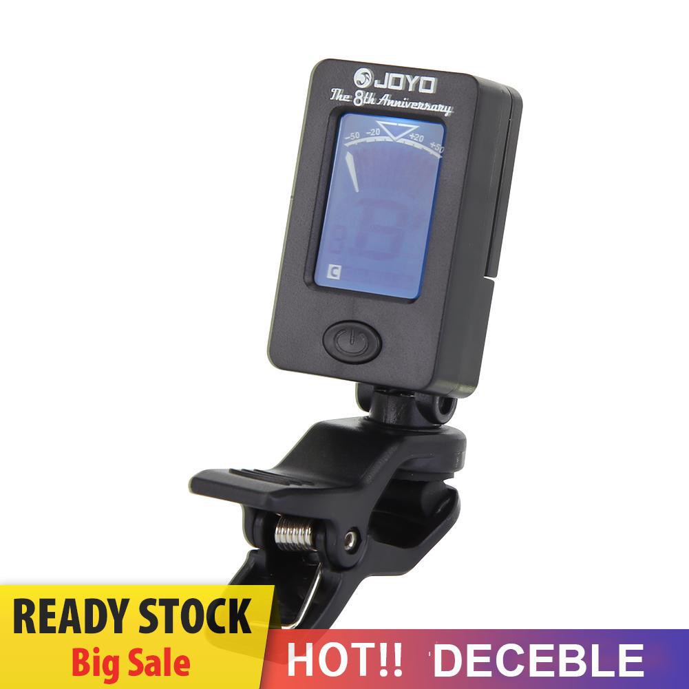 Deceble JOYO JT-01 Clip-on Guitar Tuner Violin Ukulele Chromatic Bass Accessories