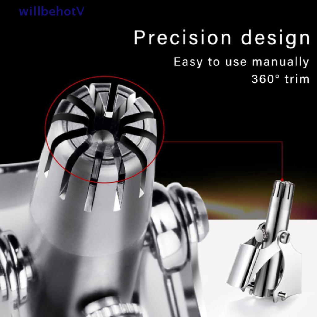 1 Bộ Dao Cạo Lông Mũi Bằng Thép Không Gỉ Kèm Cọ Cho Nam