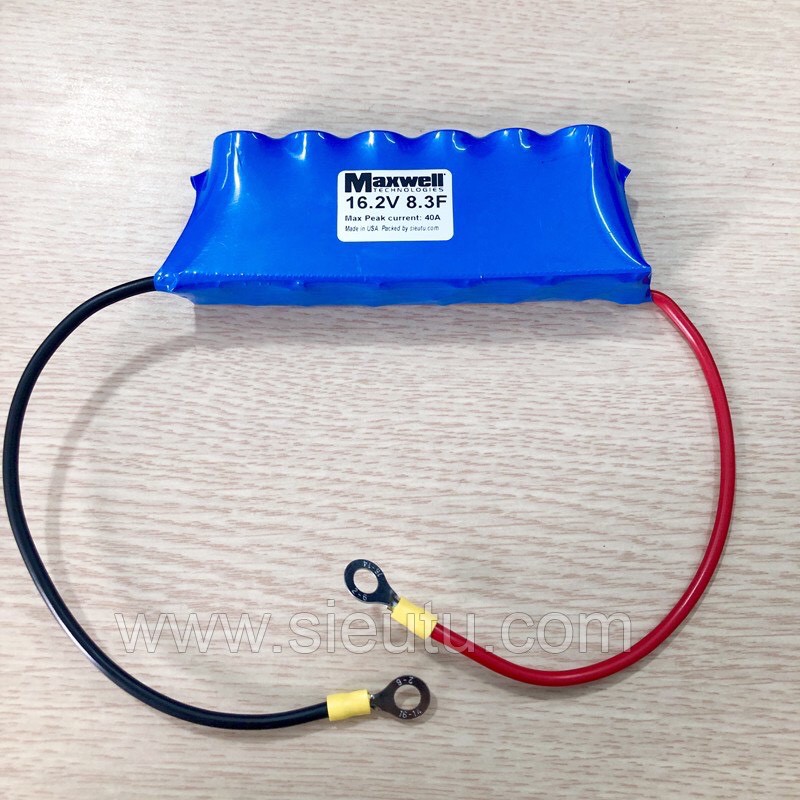 Pack Siêu tụ điện Maxwell 12V-16V 8.3F xả 35A