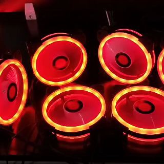 Quạt tản nhiệt Fan Coolmoon V2 RGB 16 triệu màu kèm 366 Hiệu ứng màu - Làm mát Case - Đồng bộ qua hub Coolmoon