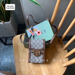 Túi đeo chéo nữ, túi điện thoại hana kimi full box bill