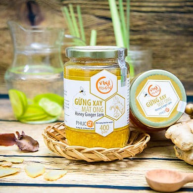 [HCM Giao Hỏa Tốc] GỪNG XAY MẬT ONG PHÚC AN NGUYÊN CHẤT HOÀN TOÀN TỰ NHIÊN TỐT CHO SỨC KHỎE - HỦ 400GR