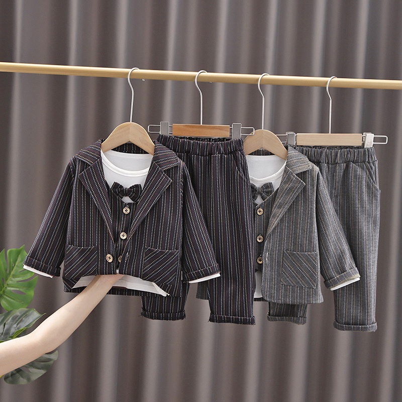 Set Vest Sọc Nhiều Màu Cho Bé Trai Từ 1 Đến 4 Tuổi - TD4016