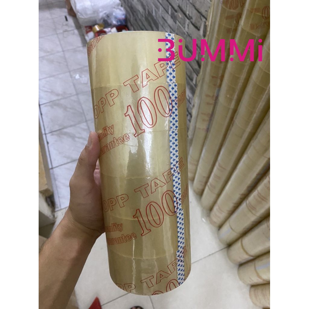 Băng keo trong  Băng keo đục 100Yard 6 cuộn/ cây  200yard 6 cuộn/ cây