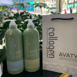 Cặp gội xả Collagen Avaty 500ml