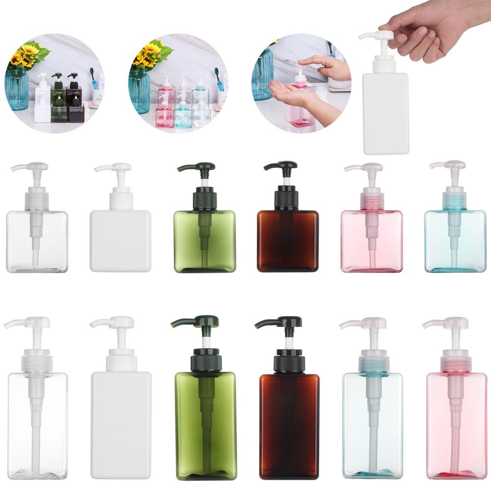 Bình Đựng Dầu Gội Dạng Nhấn Hình Vuông Tiện Dụng Cho Phòng Tắm