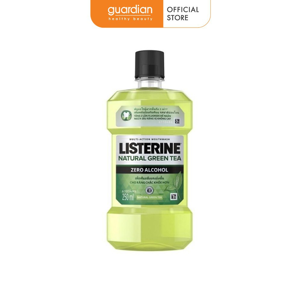 Nước Súc Miệng Trà Xanh Listerine Natural Green Tea Zero Alcohol 250ml