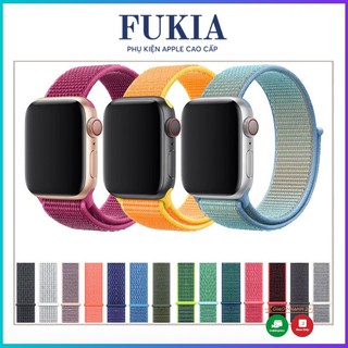 Dây vải Sport Loop nylon cho Apple Watch đồng hồ thông minh iWatch Series 1/ 2/ 3/ 4/ 5/ 6/ SE size 38mm 40mm 42mm 44mm