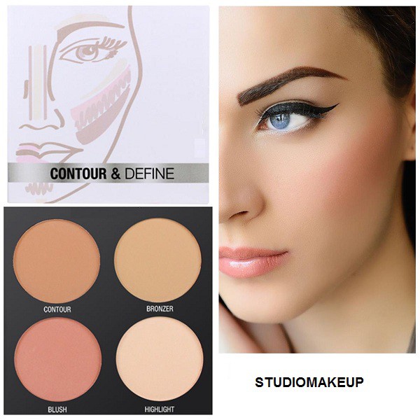 Bronzer STUDIOMAKEUP ON THE GO - BRONZING PALETTE SSP-04 bảng 4 ô