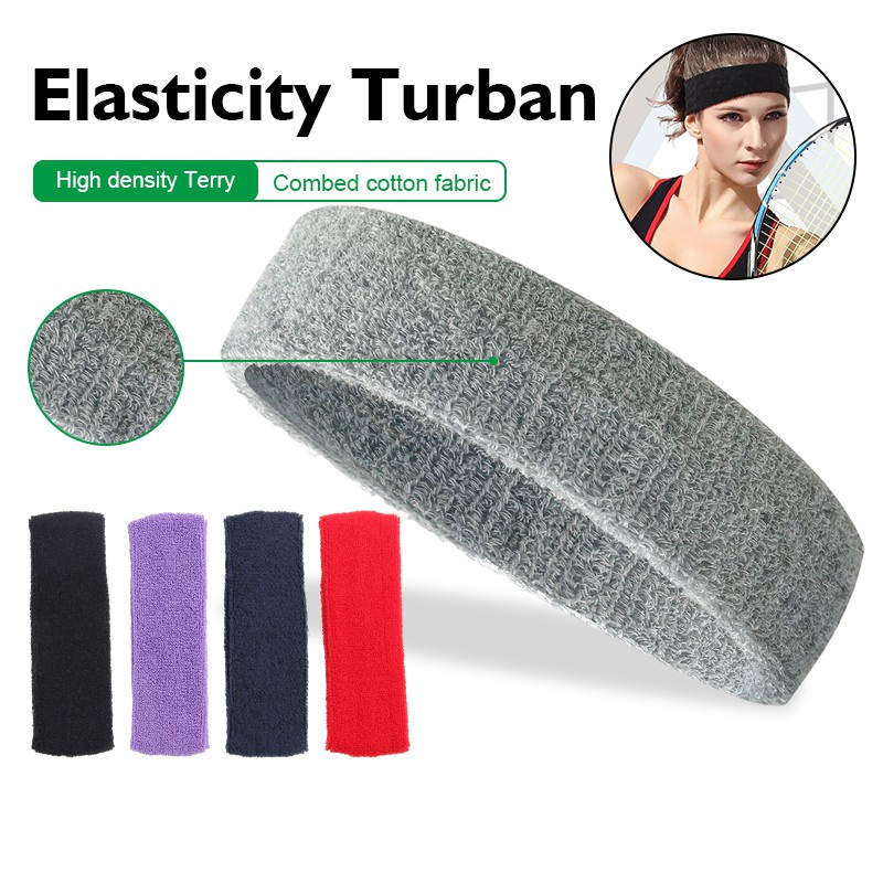 Băng Đô Thể Thao Chất Liệu Cotton Co Giãn Thấm Hút Mồ Hôi