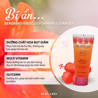 Sữa Rửa Mặt Bergamo Hibiscus Foaming Cleanser 150ml