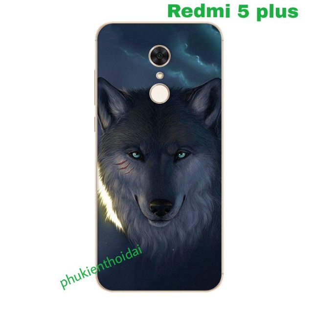 Xiaomi Redmi 5 Plus ốp lưng dẻo in 3D hình dễ thương