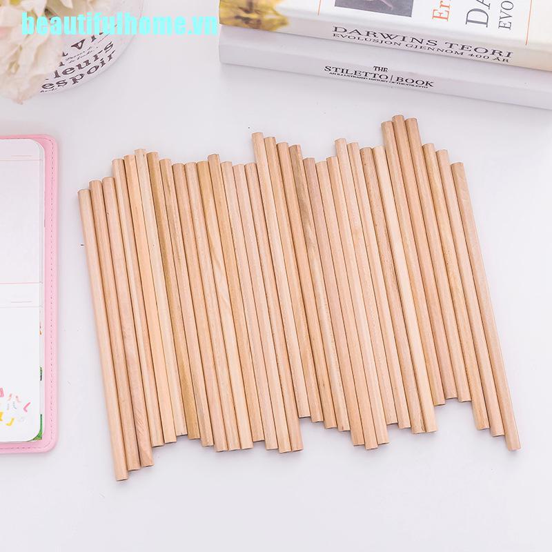 (Hàng Mới Về) Bộ 10 Cây Bút Chì Gỗ Tự Nhiên